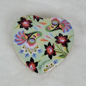 Brighton metal 3D box used floral hard shape green yellow